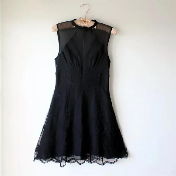 Nom de Plume Black Silk Lace dress - Picture 1 of 15